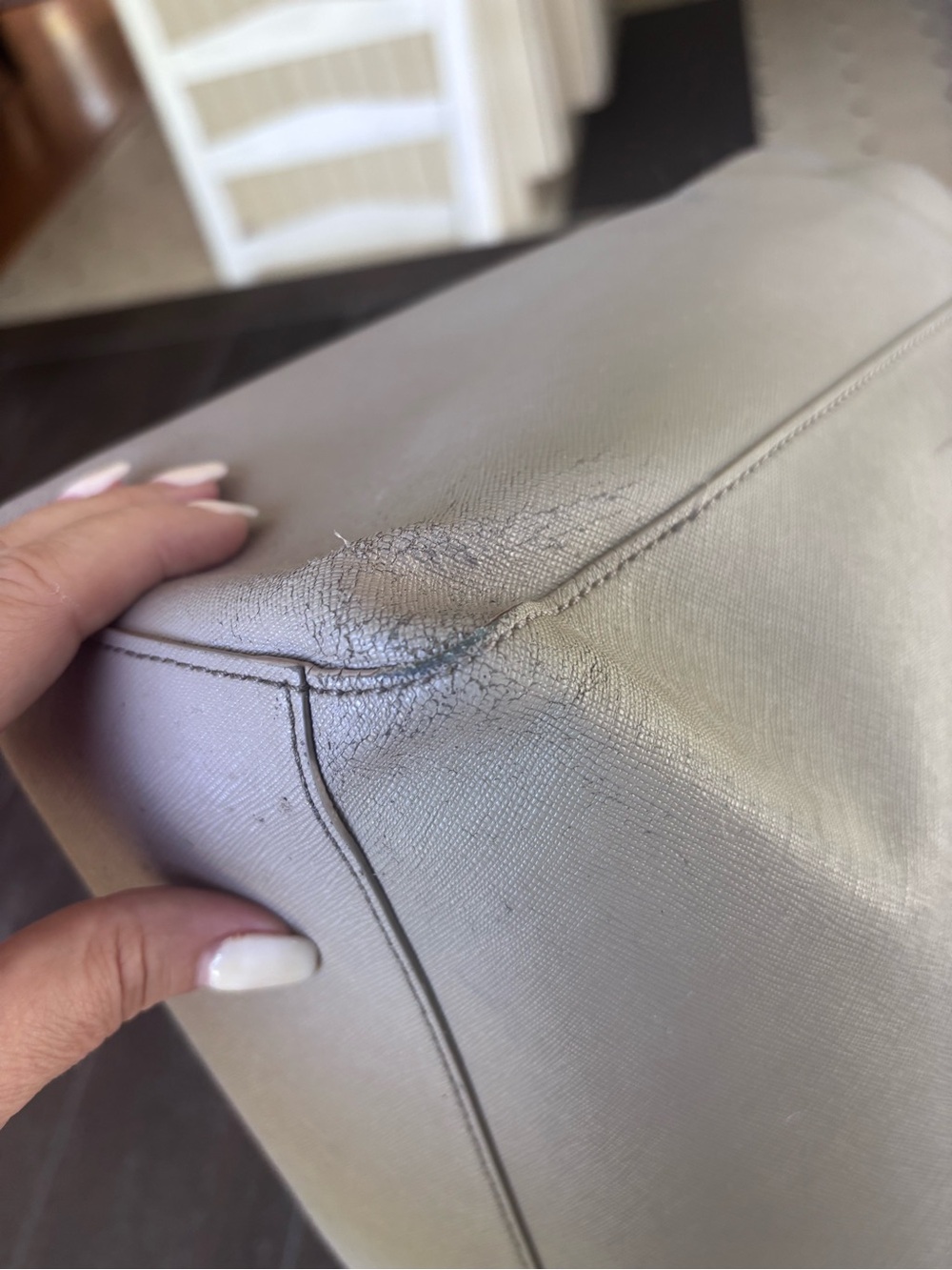 Tory Burch Taupe/Gray Computer bag - Picture 5 of 12